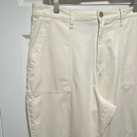 NWT Old Navy High-Waisted Straight Canvas Women's Workwear Pants Size 14 Tall - Picture 4 of 9